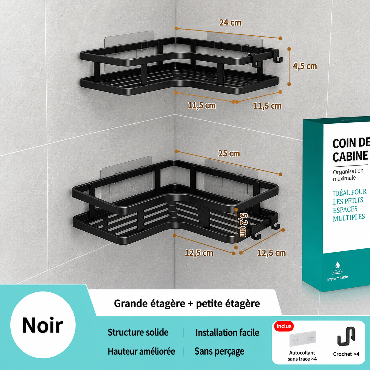 Porte Savon Triangulaire