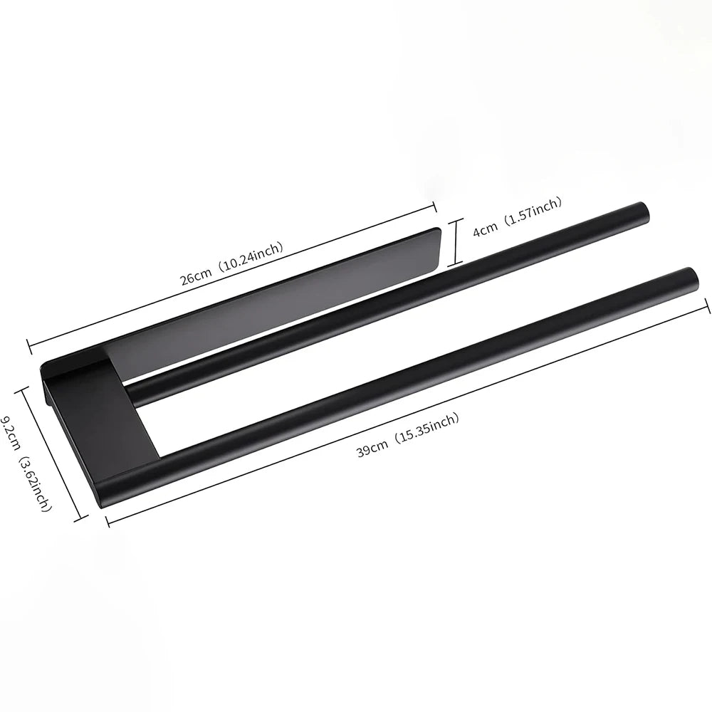 Porte-serviettes Double Barres Adhésif