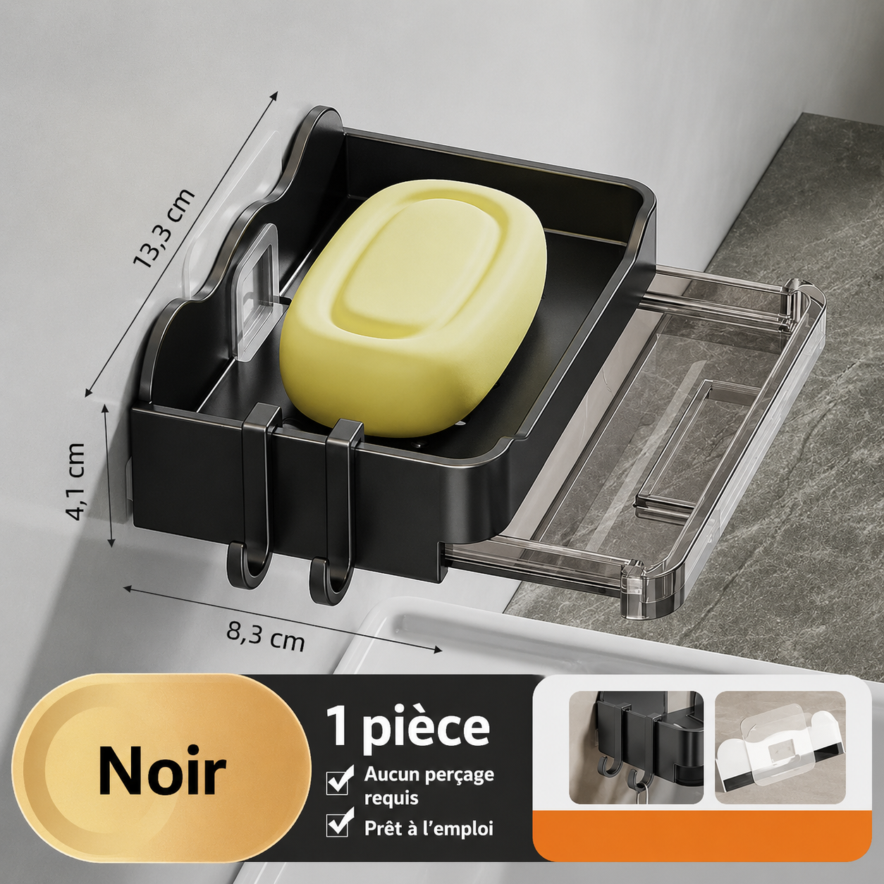 Porte Savon avec Rangement