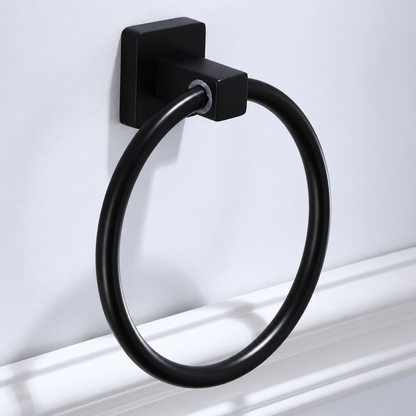 Anneau Porte-serviettes Noir