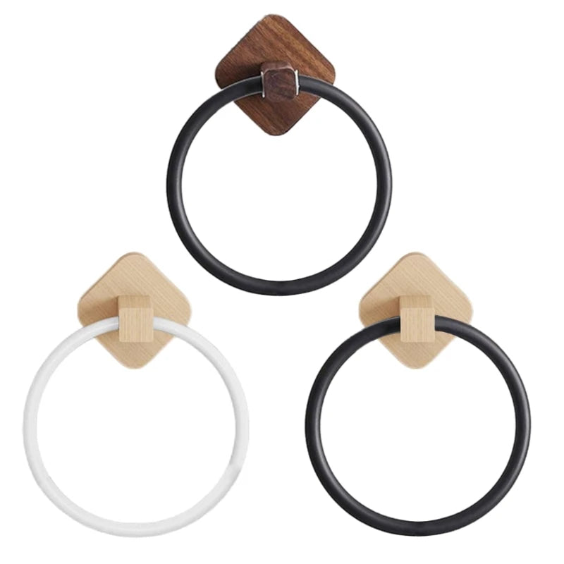 Anneau Porte-serviettes en Bois