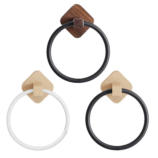 Anneau Porte-serviettes en Bois