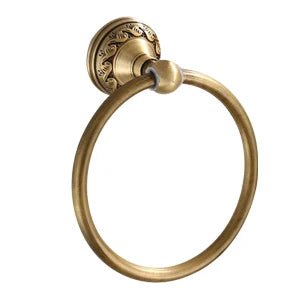 Porte-serviettes - Lot d'Accessoires en Laiton Antique