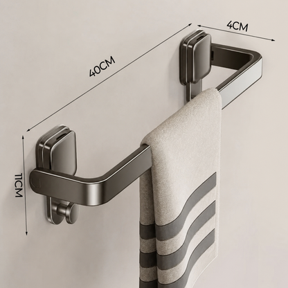 Porte-serviettes Sans Perçage Pliant à Ventouse
