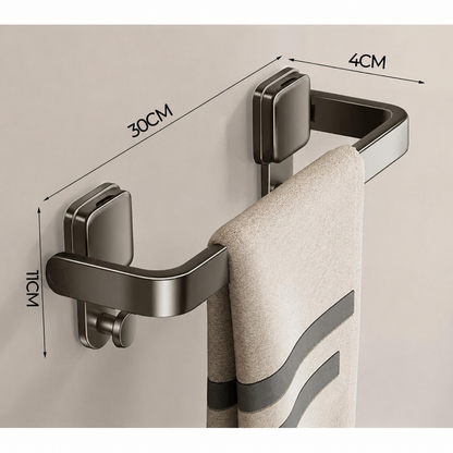 Porte-serviettes Sans Perçage Pliant à Ventouse