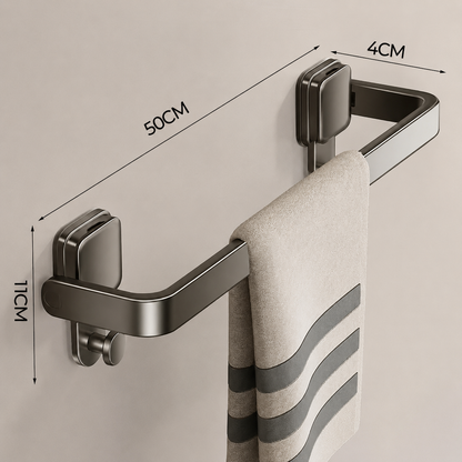 Porte-serviettes Sans Perçage Pliant à Ventouse