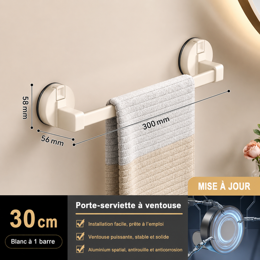 Porte-serviettes à Ventouse en Blanc