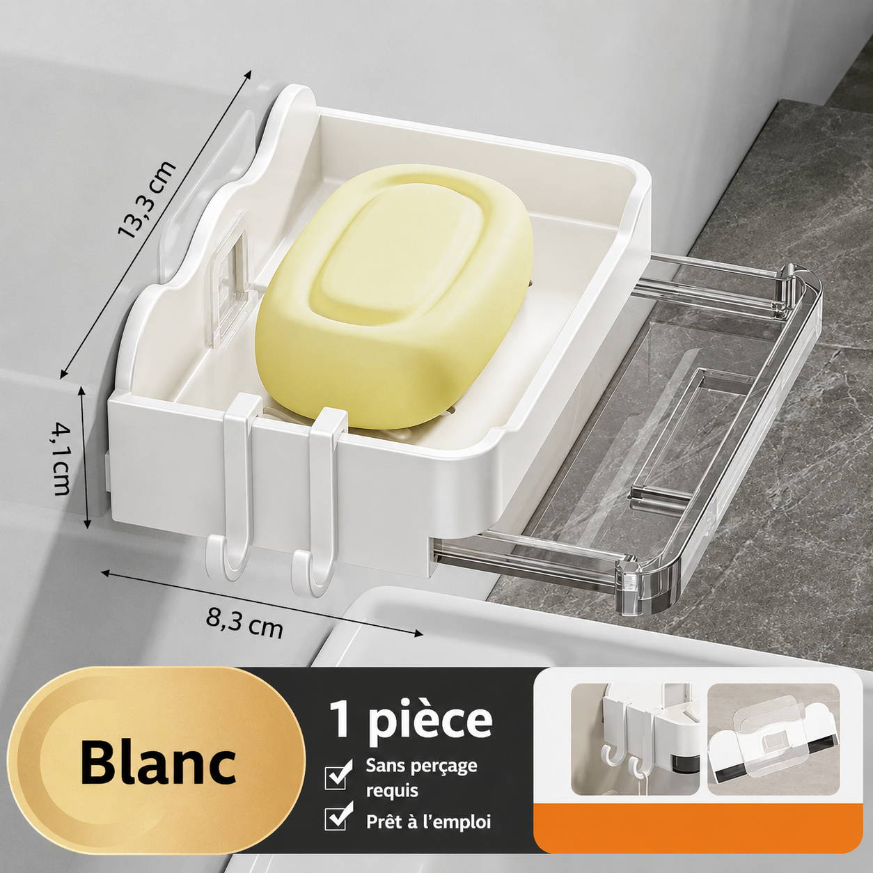 Porte Savon avec Rangement