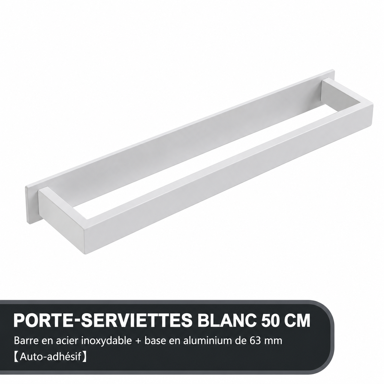 Porte-serviettes Classique en Blanc