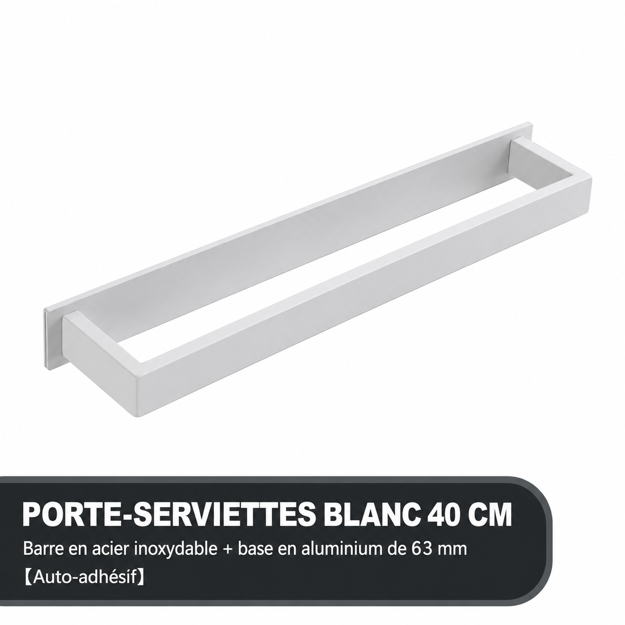 Porte-serviettes Classique en Blanc