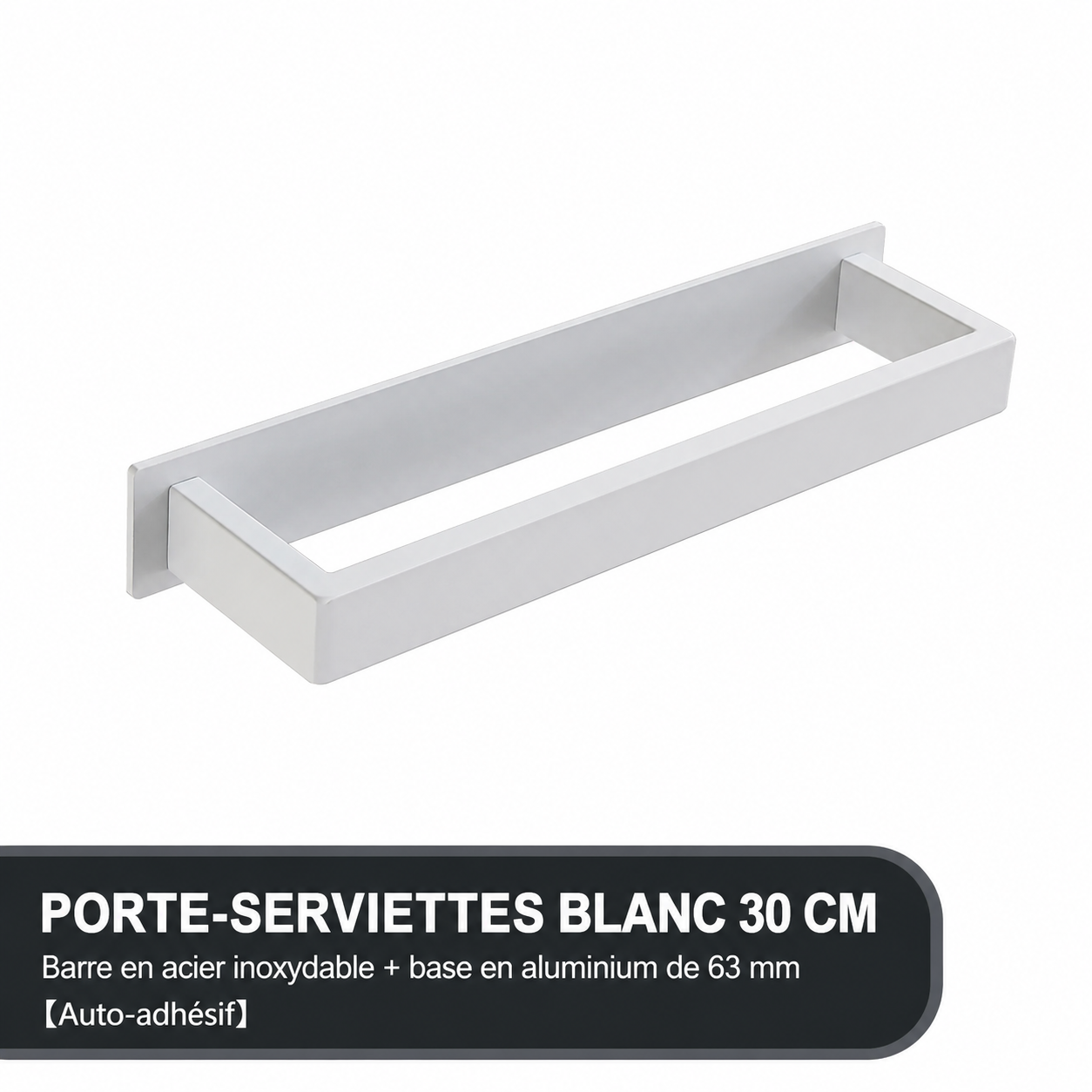 Porte-serviettes Classique en Blanc