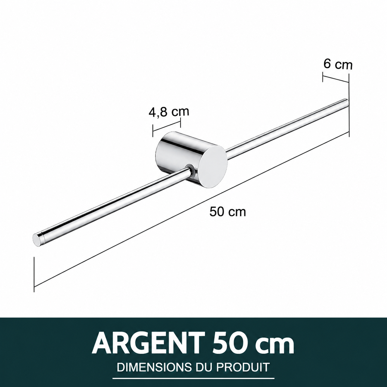 Porte-serviettes Gris Ajustable Mobile