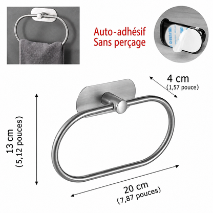 Anneau Porte-serviettes en Gris