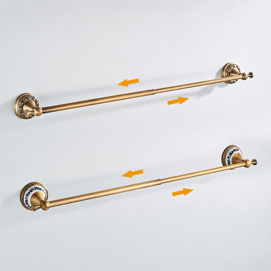 Porte-serviettes Coulissant Antique en Laiton Bronze