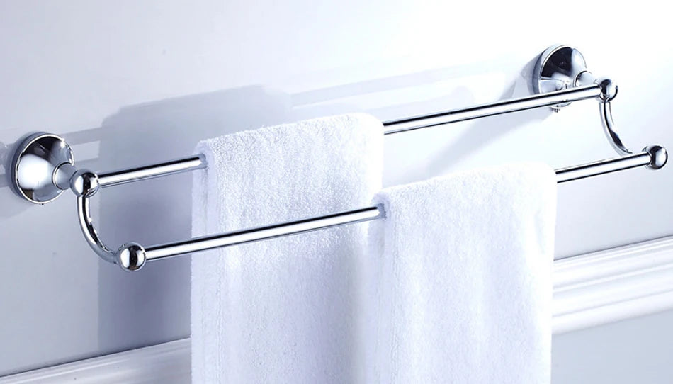 Double Porte-serviettes en Laiton