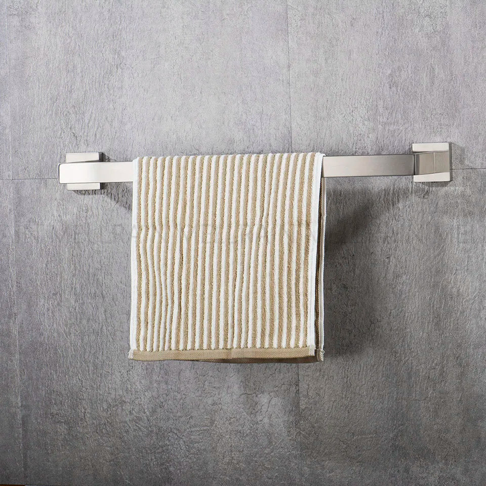 Ensemble Accessoires Salle de Bain Acier Inoxydable Brossé - Porte-Serviettes Papier Toilette Crochets