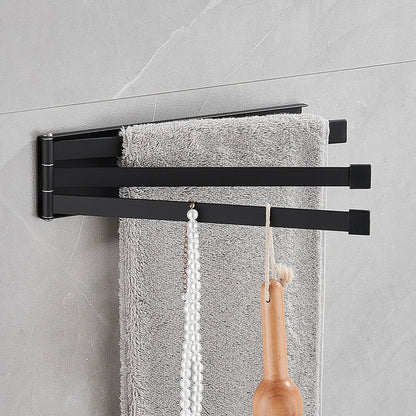 Porte-Serviettes Noir Mat