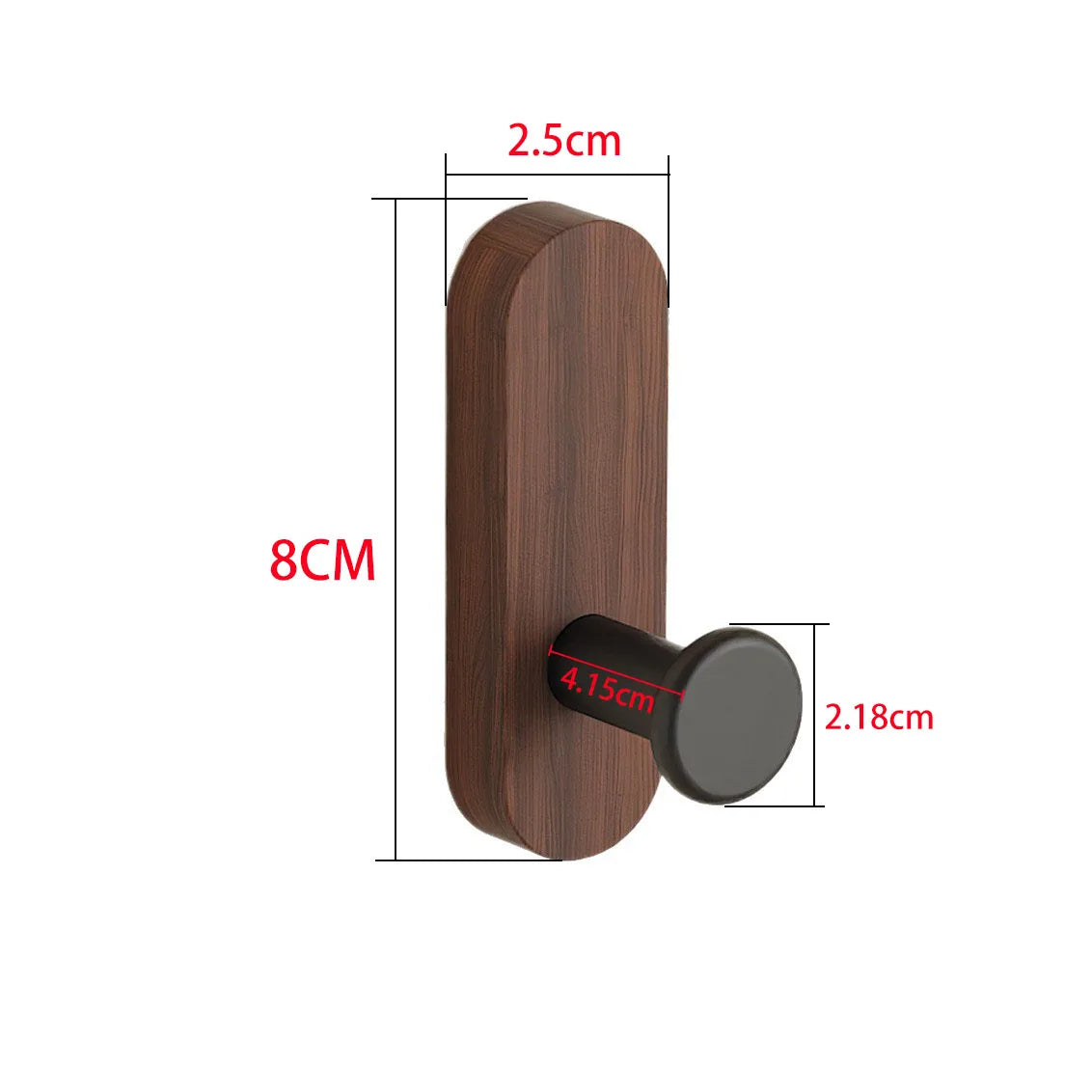 Porte-Serviettes en Bois de Noyer et Aluminium Dimensions