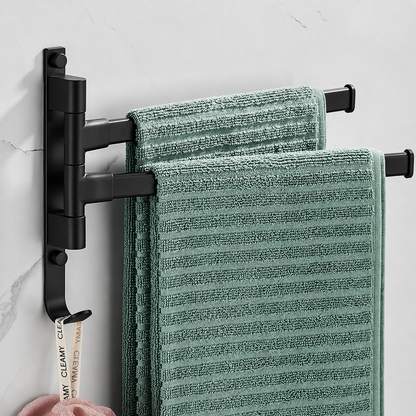 Porte-serviettes 2 Barres en Aluminium Spatial