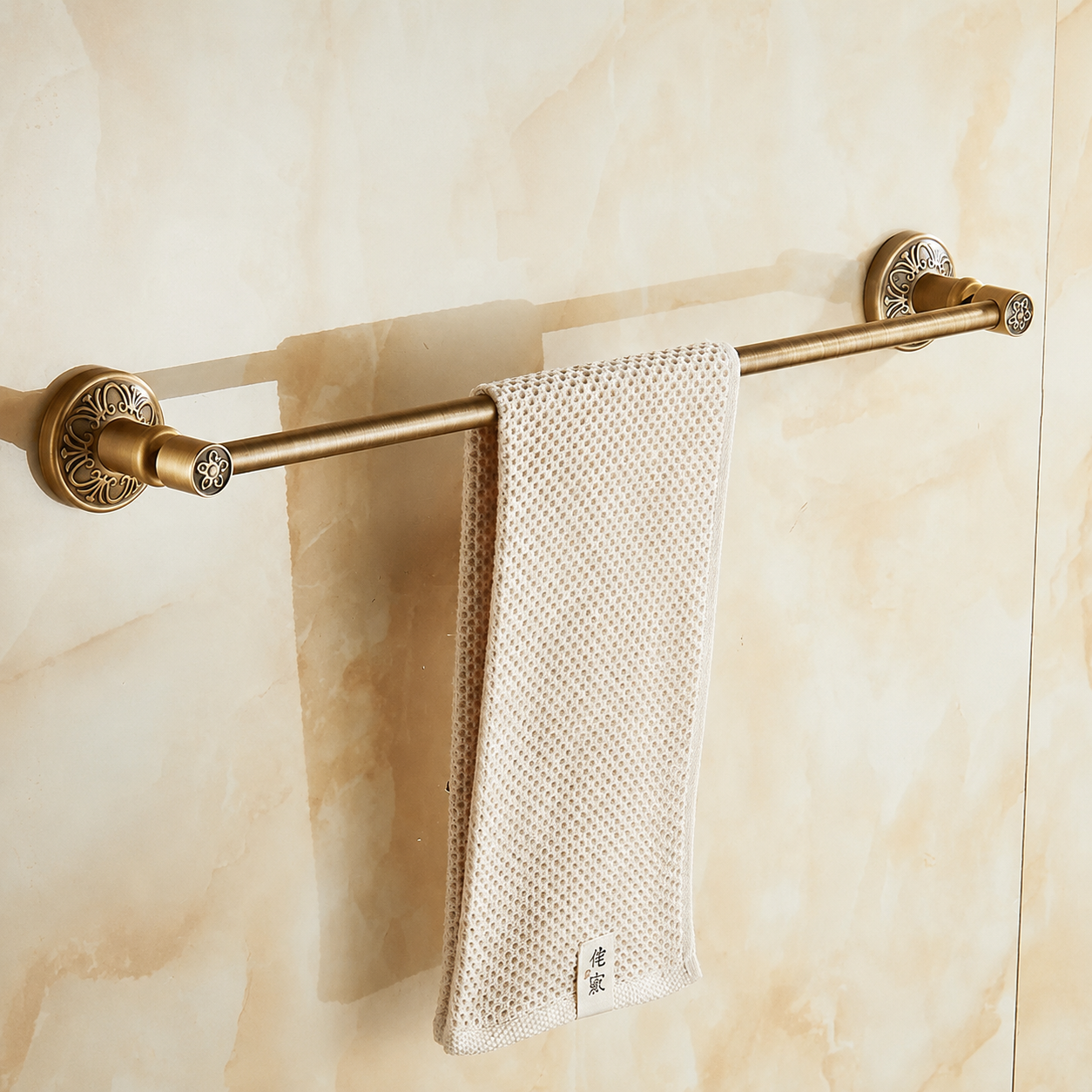 Porte-serviettes Aluminium en Laiton Antique