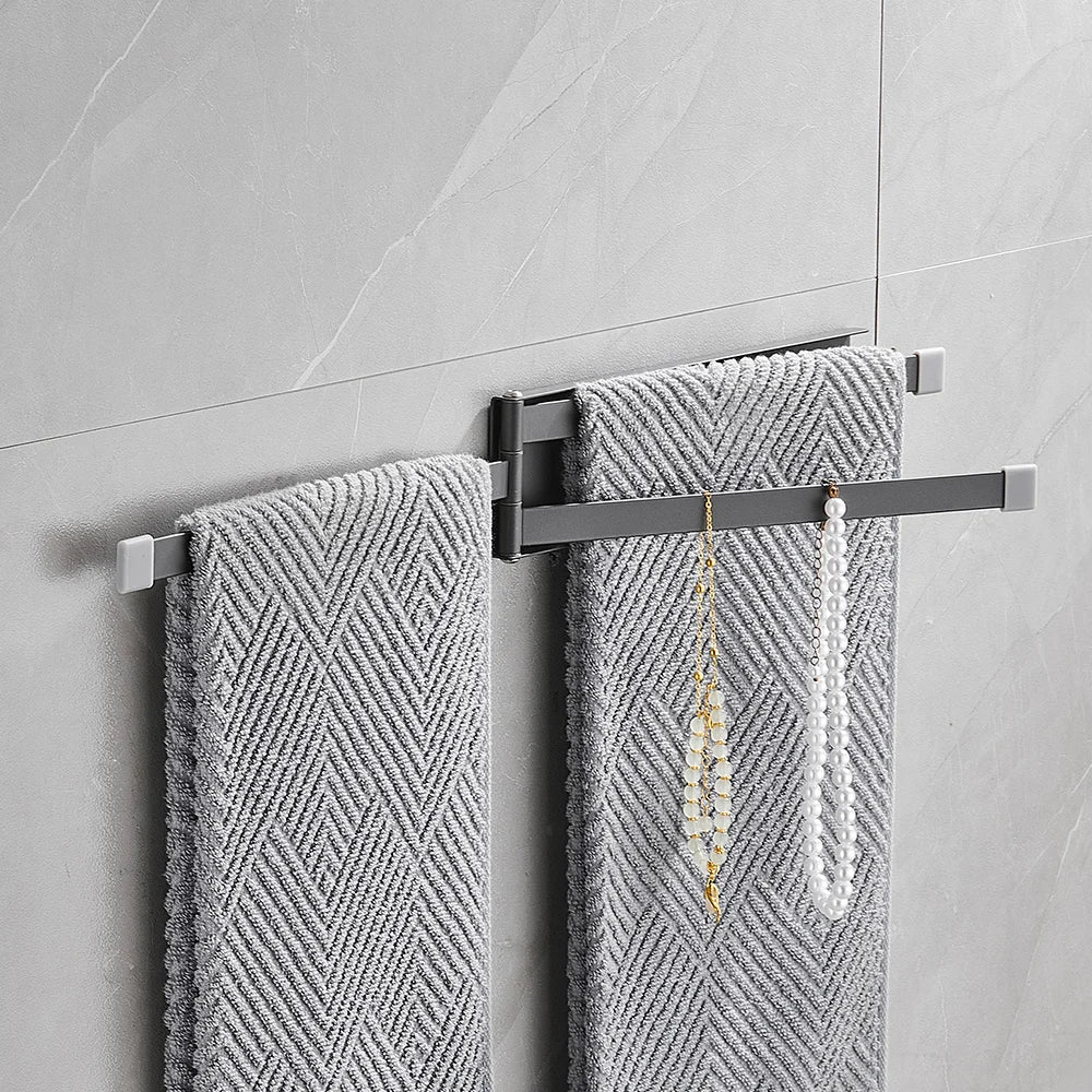 Porte-serviettes Bâton en Gris