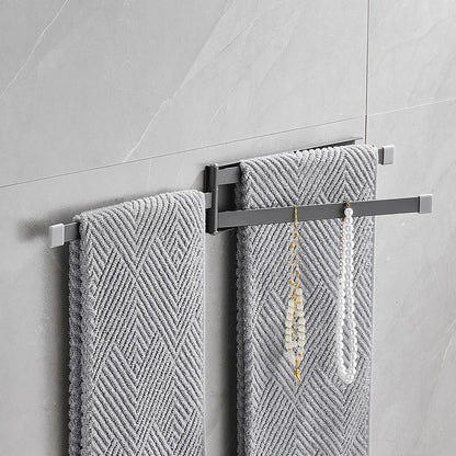 Porte-serviettes Bâton en Gris