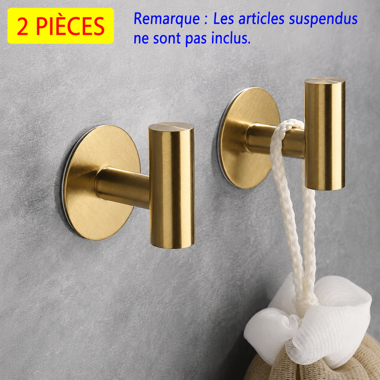 Porte-serviettes Crochet Discret
