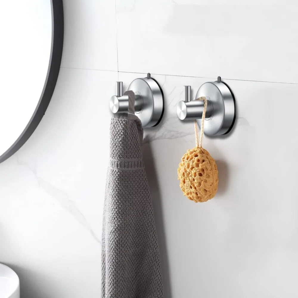 Porte-serviettes Crochet Nickel Brossé