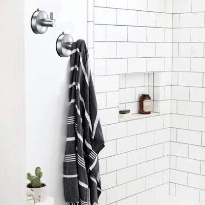 Porte-serviettes Crochet Nickel Brossé