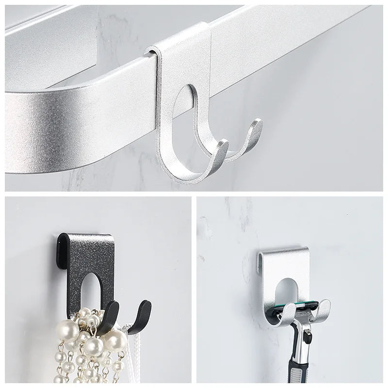Porte-serviettes Crochet en Aluminium