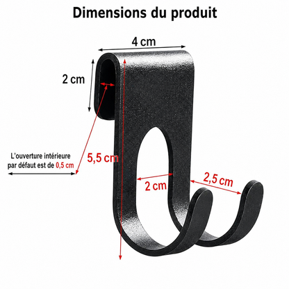 Porte-serviettes Crochet en Aluminium