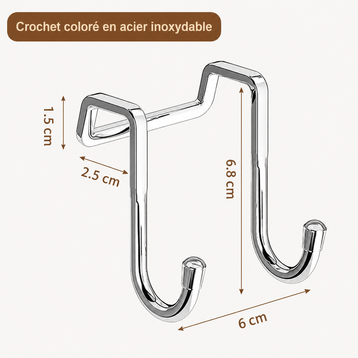 Porte-serviettes Crochet en Double S