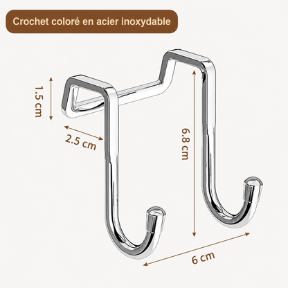 Porte-serviettes Crochet en Double S
