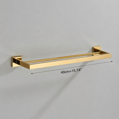 Porte-serviettes Double Doré