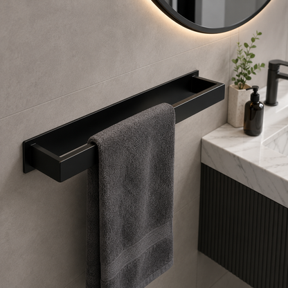Porte-serviettes Élégant en Noir