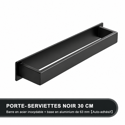 Porte-serviettes Élégant en Noir