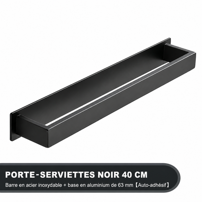 Porte-serviettes Élégant en Noir
