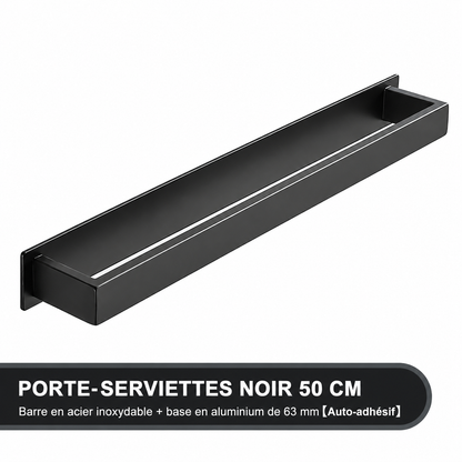 Porte-serviettes Élégant en Noir