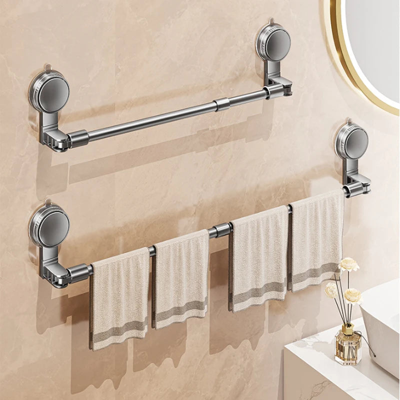 Porte-serviettes Extensible en Gris