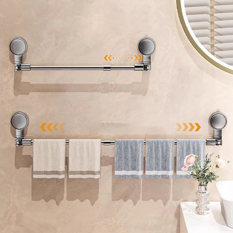 Porte-serviettes Extensible en Gris 2