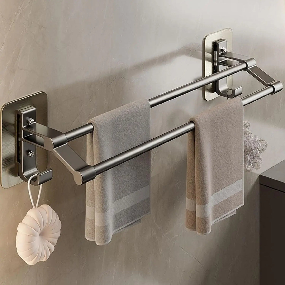 Porte-serviettes Horizontal en Gris