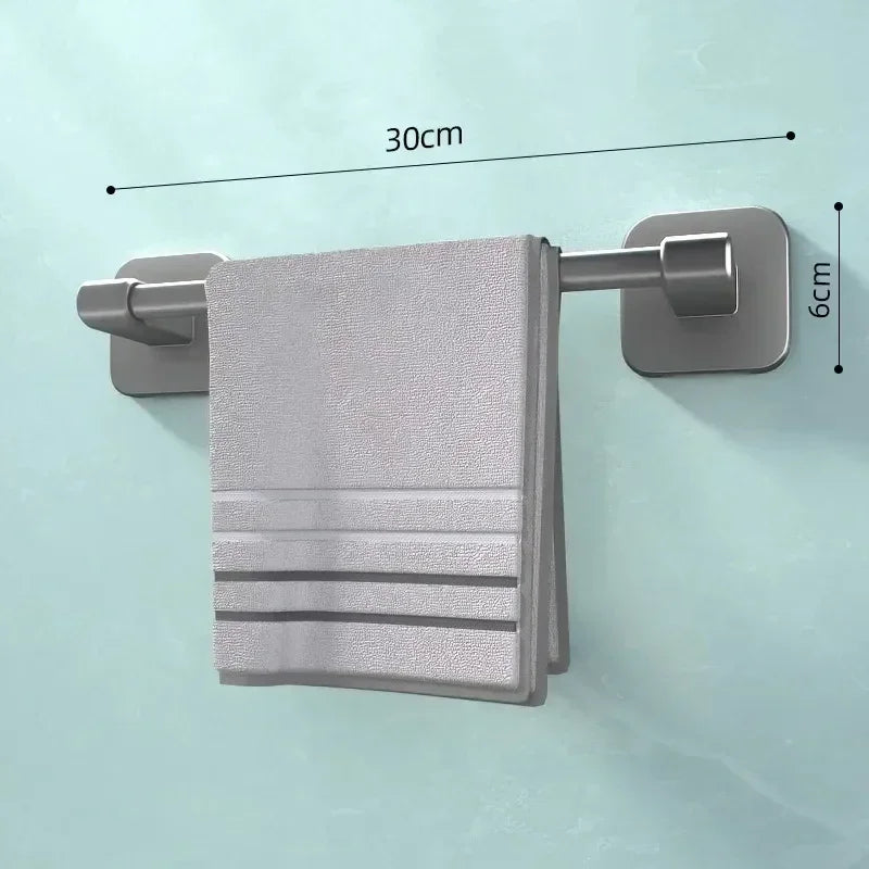 Porte-serviettes Mural Horizontal 30cm en Gris