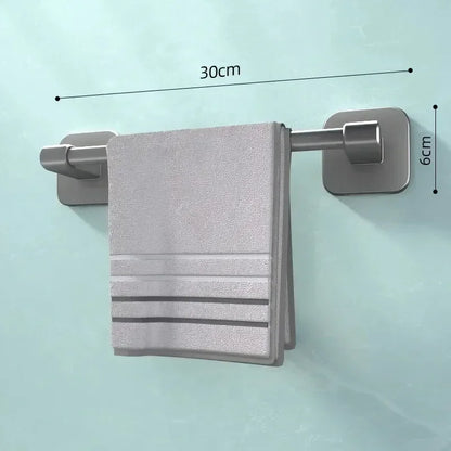 Porte-serviettes Mural Horizontal 30cm en Gris