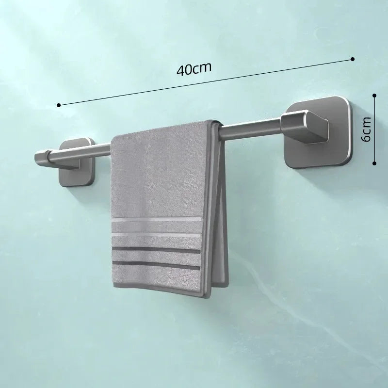 Porte-serviettes Mural Horizontal 40cm en Gris