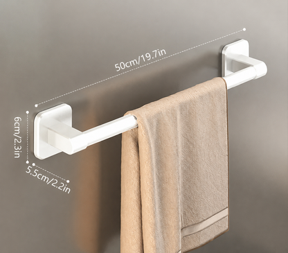 Porte-serviettes Mural Horizontal 50cm en Blanc