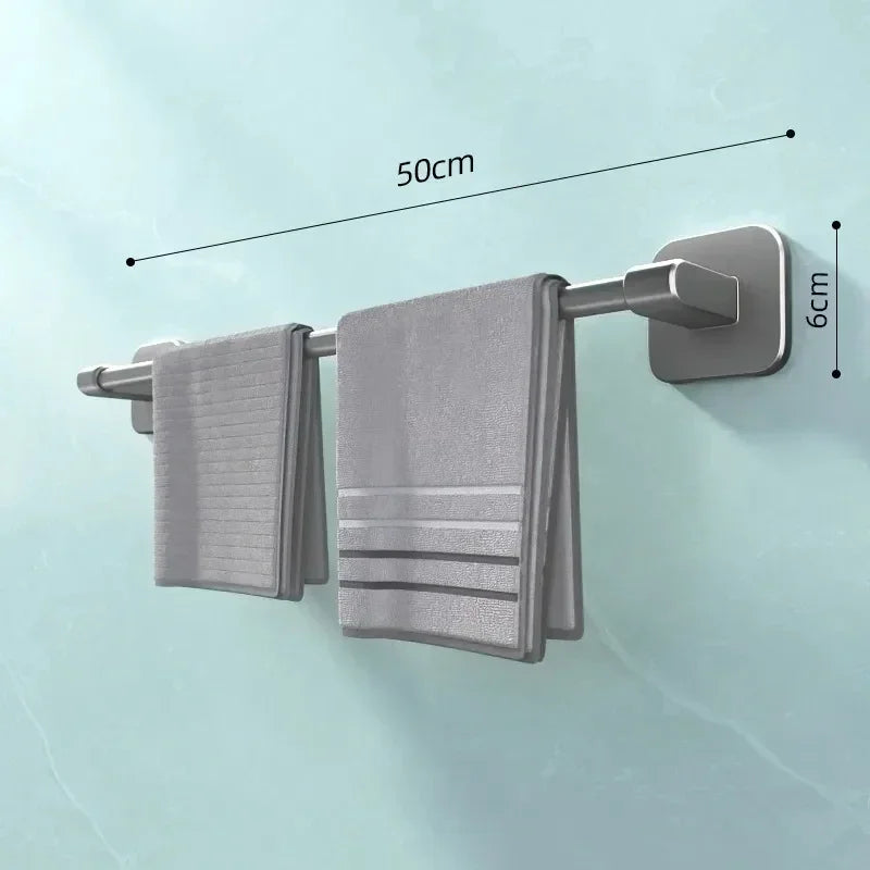 Porte-serviettes Mural Horizontal 50cm en Gris