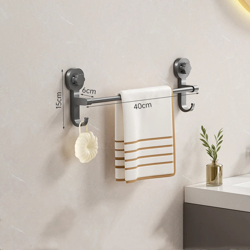 Porte-serviettes Mural Simple en Gris