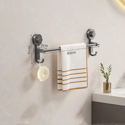 Porte-serviettes Mural Simple en Gris