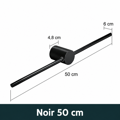 Porte-serviettes Noir Ajustable Mobile