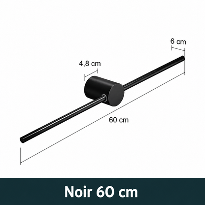Porte-serviettes Noir Ajustable Mobile